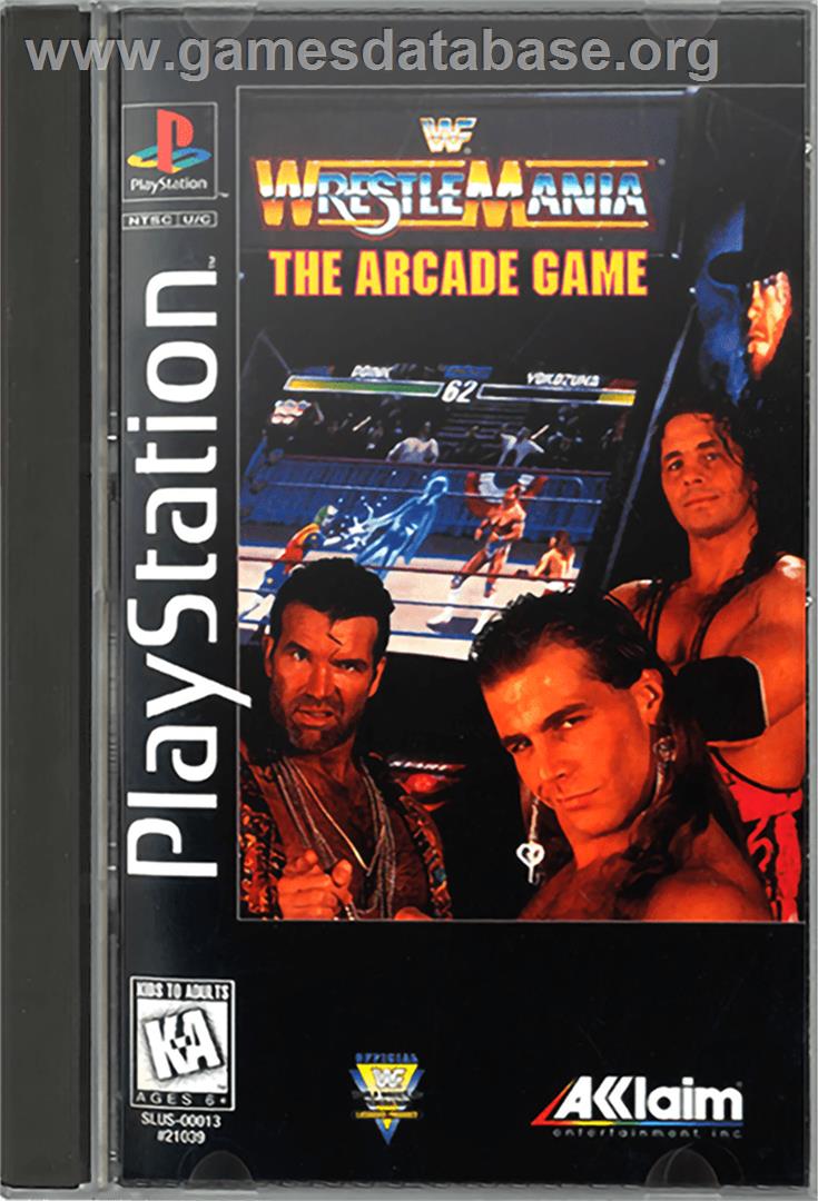 WWF Wrestlemania: The Arcade Game - Sony Playstation - Artwork - Box