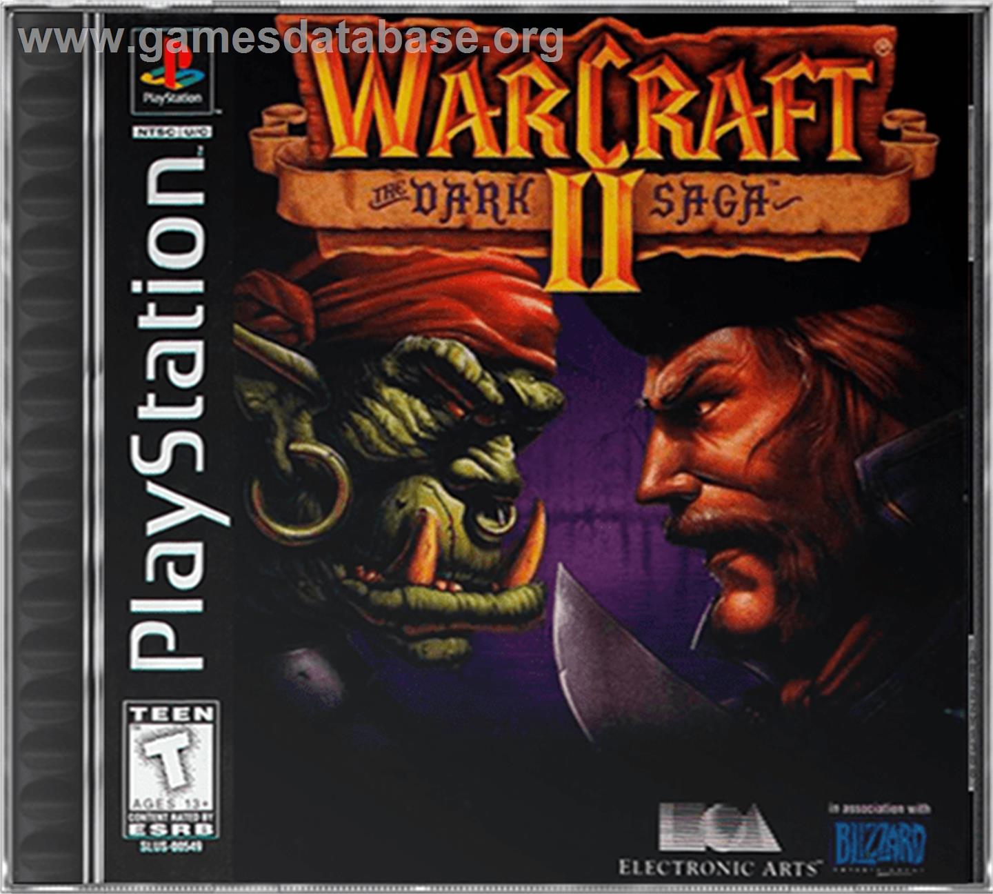 Warcraft II: The Dark Saga - Sony Playstation - Artwork - Box