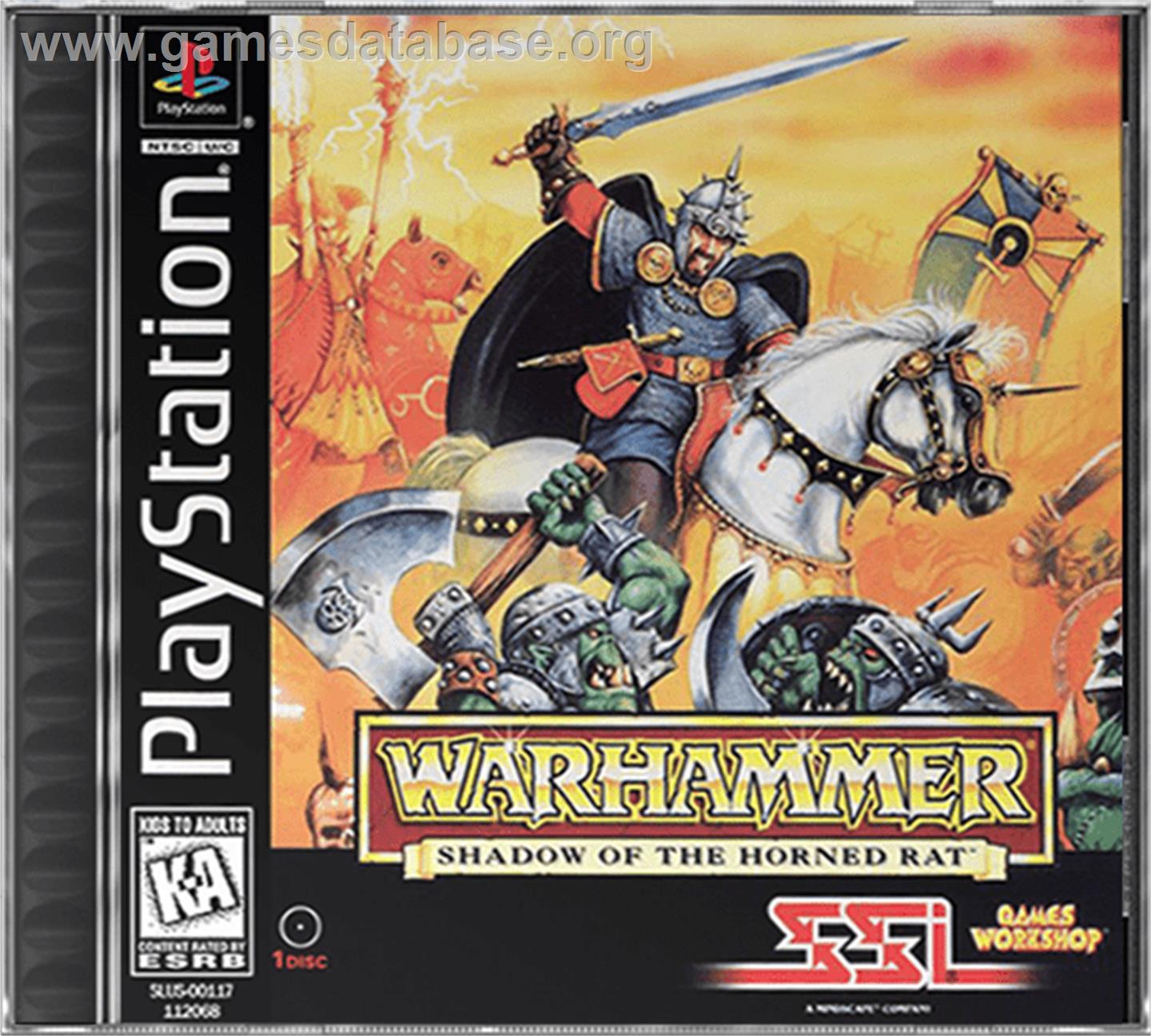 Warhammer: Shadow of the Horned Rat - Sony Playstation - Artwork - Box