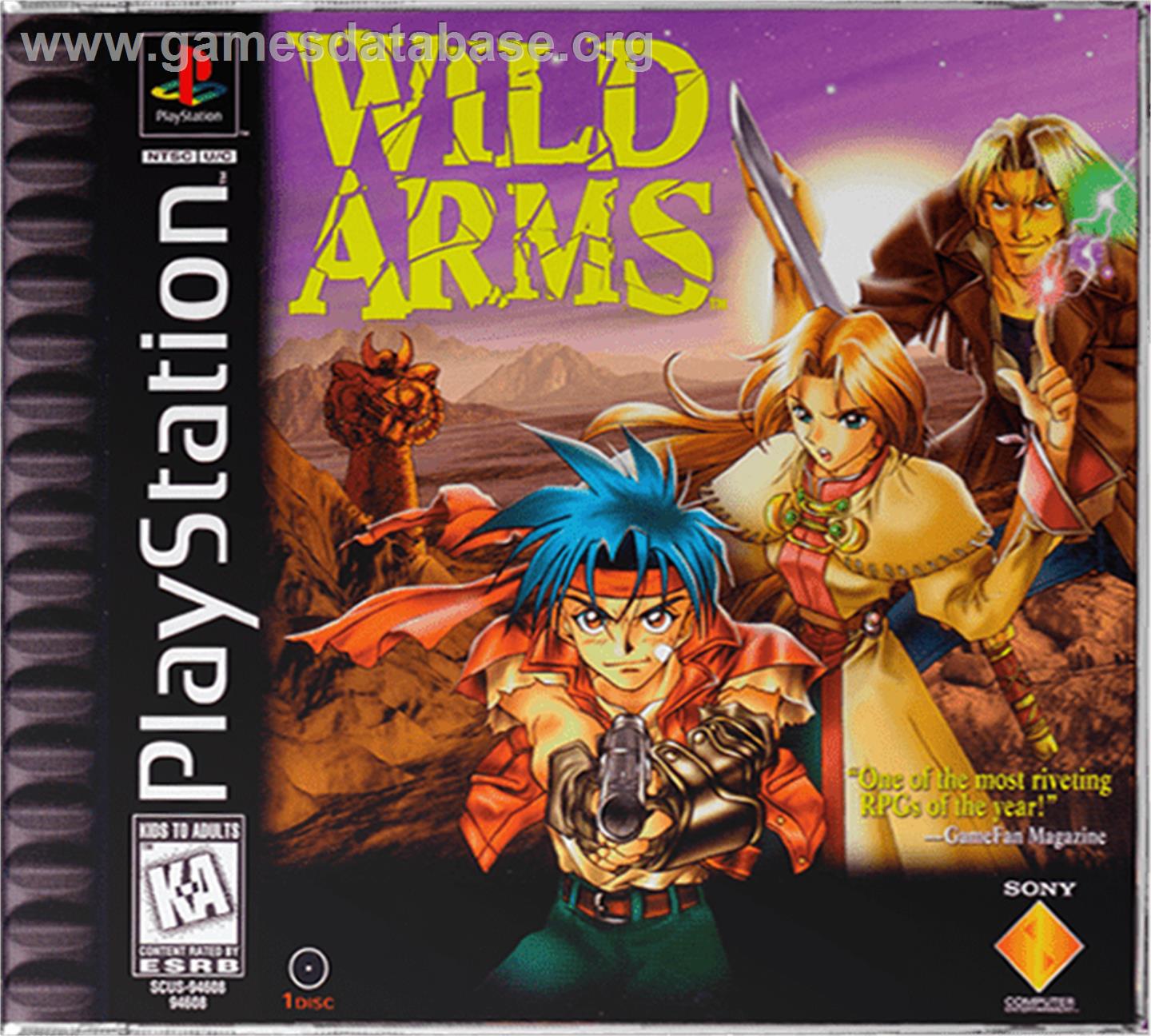 Wild Arms - Sony Playstation - Artwork - Box