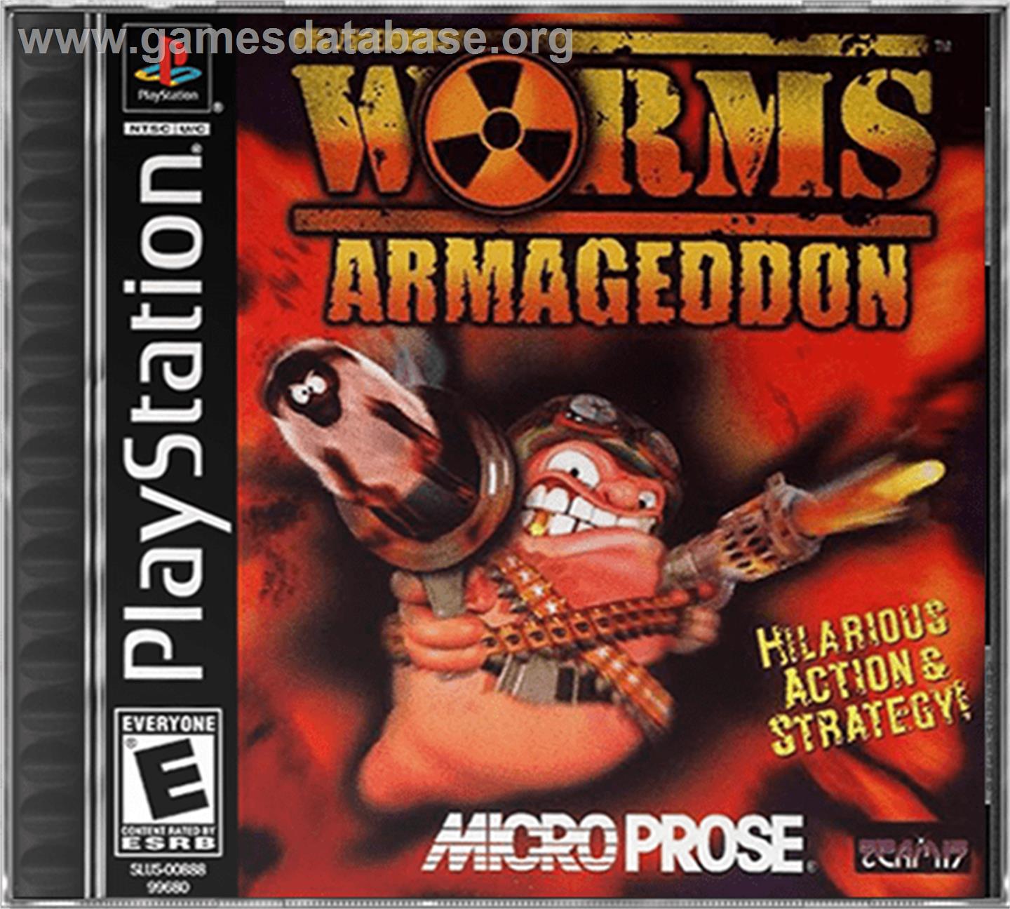 Worms Armageddon - Sony Playstation - Artwork - Box