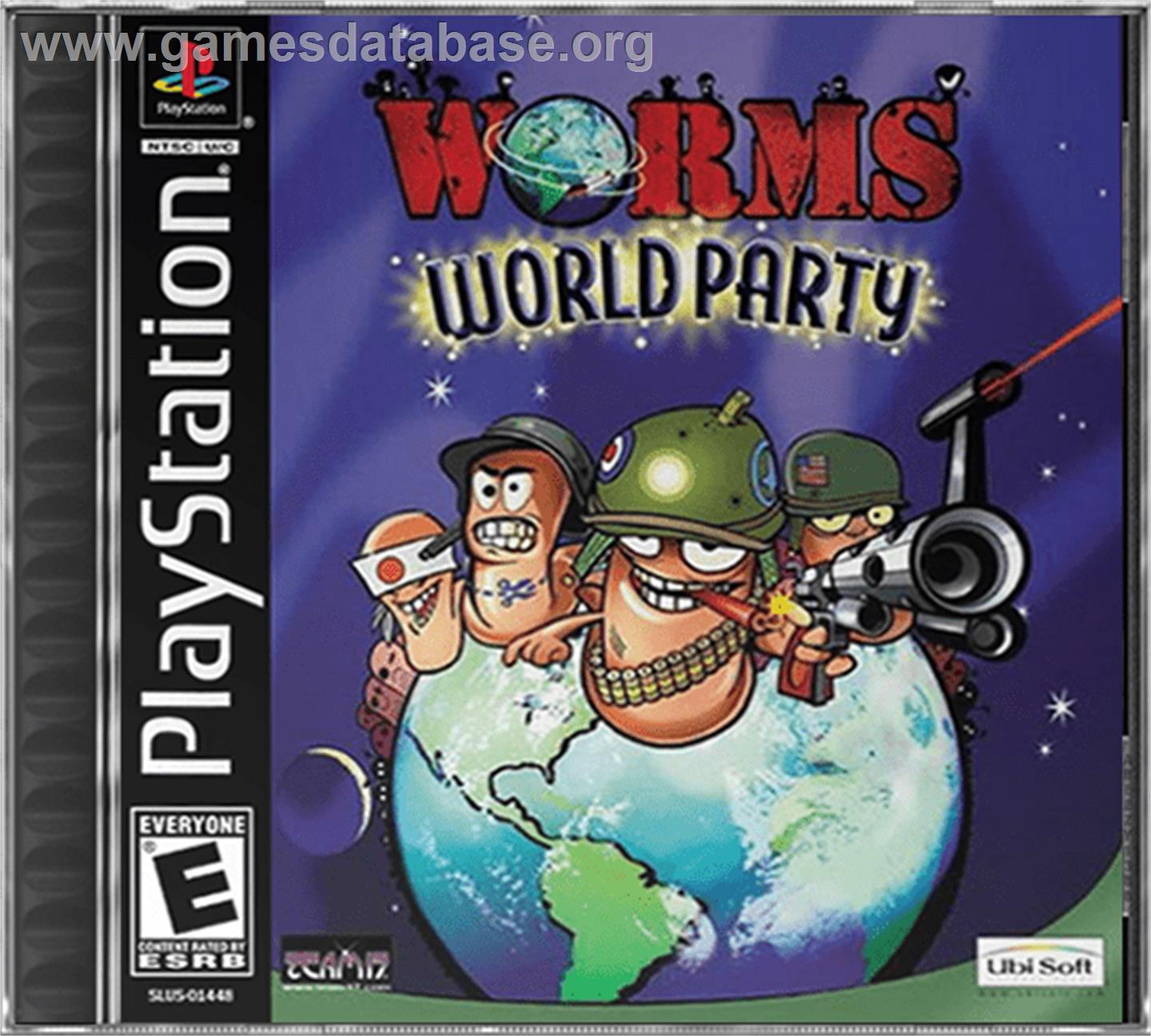 Worms World Party - Sony Playstation - Artwork - Box