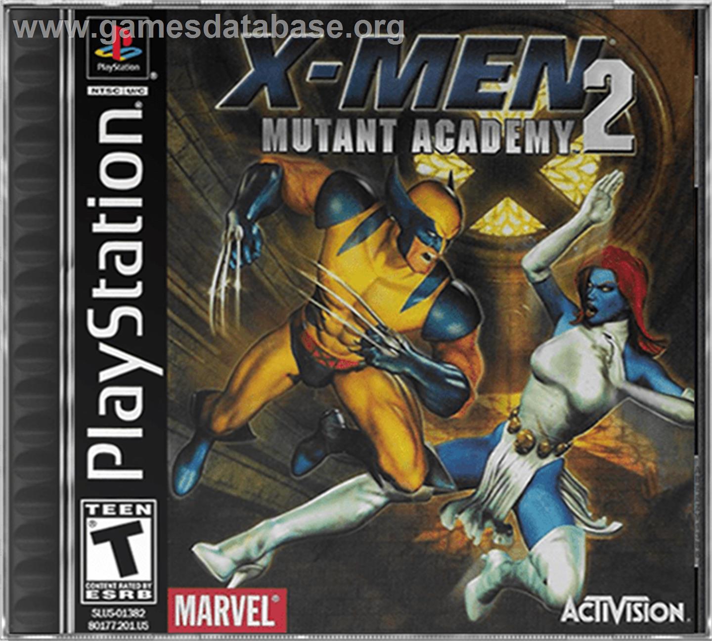 X-Men: Mutant Academy 2 - Sony Playstation - Artwork - Box