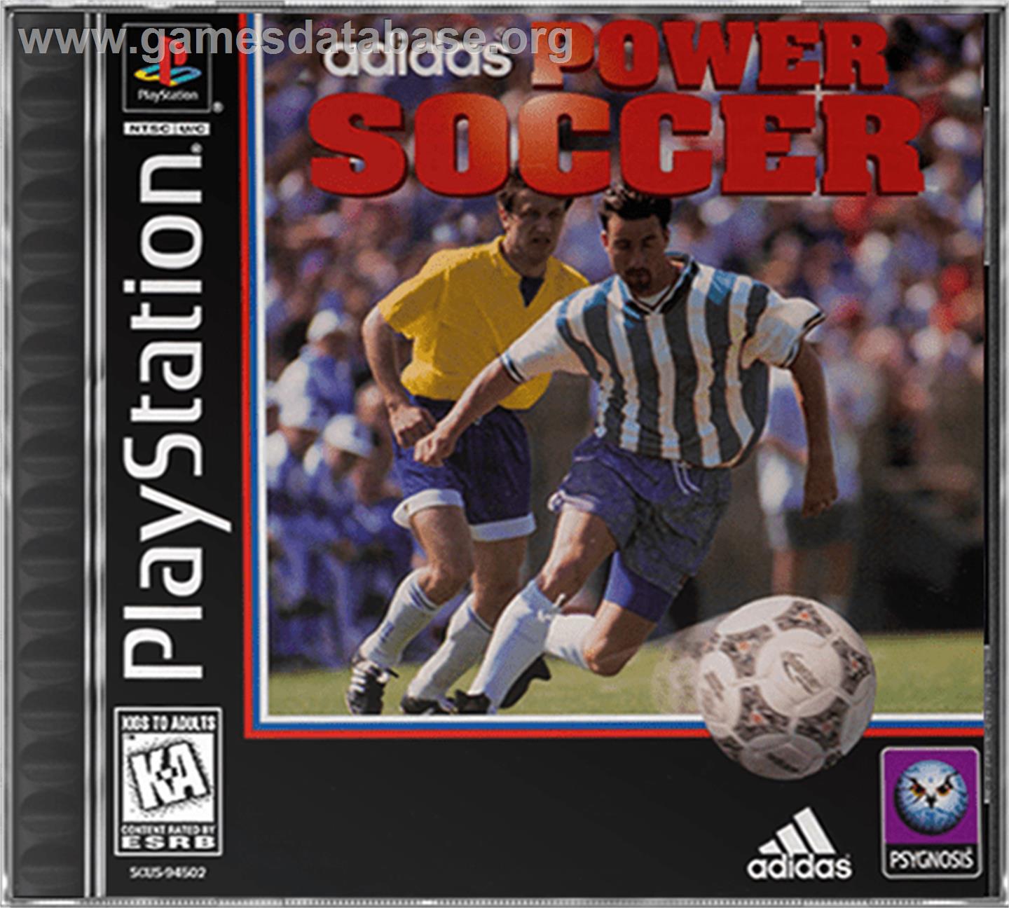 adidas Power Soccer - Sony Playstation - Artwork - Box