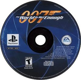 Artwork on the Disc for 007: The World is Not Enough on the Sony Playstation.