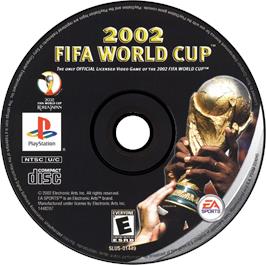 Artwork on the Disc for 2002 FIFA World Cup on the Sony Playstation.
