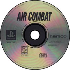 Artwork on the Disc for Air Combat on the Sony Playstation.