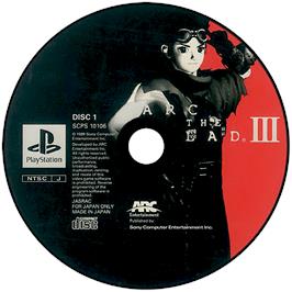 Artwork on the Disc for Arc the Lad III on the Sony Playstation.