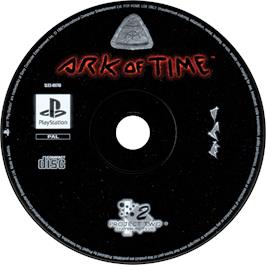 Artwork on the Disc for Ark of Time on the Sony Playstation.