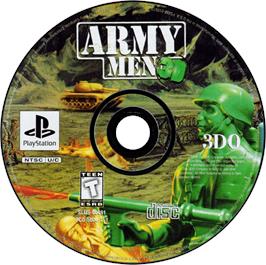 Artwork on the Disc for Army Men 3D on the Sony Playstation.