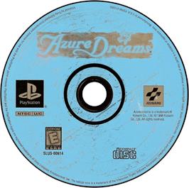 Artwork on the Disc for Azure Dreams on the Sony Playstation.