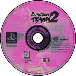 Artwork on the Disc for Battle Arena Toshinden 2 on the Sony Playstation.