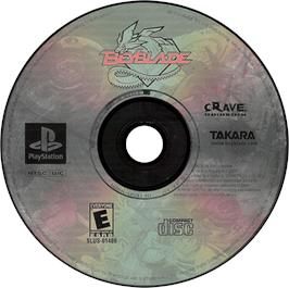 Artwork on the Disc for Beyblade on the Sony Playstation.