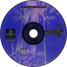 Artwork on the Disc for Blood Omen: Legacy of Kain on the Sony Playstation.