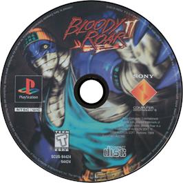 Artwork on the Disc for Bloody Roar II on the Sony Playstation.