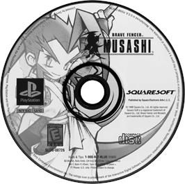 Artwork on the Disc for Brave Fencer Musashi on the Sony Playstation.