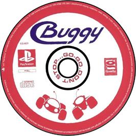 Artwork on the Disc for Buggy on the Sony Playstation.