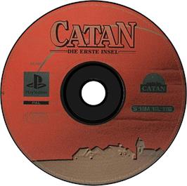 Artwork on the Disc for Catan: Die Erste Insel on the Sony Playstation.