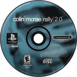 Artwork on the Disc for Colin McRae Rally 2.0 on the Sony Playstation.