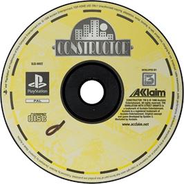 Artwork on the Disc for Constructor on the Sony Playstation.