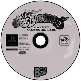 Artwork on the Disc for Cool Boarders on the Sony Playstation.