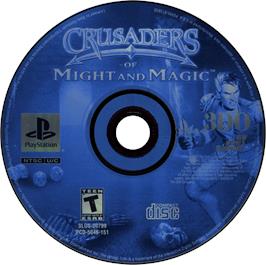 Artwork on the Disc for Crusaders of Might and Magic on the Sony Playstation.
