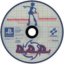 Artwork on the Disc for Dance:UK on the Sony Playstation.