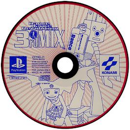 Artwork on the Disc for Dance Dance Revolution 3rd Mix on the Sony Playstation.