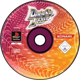 Artwork on the Disc for Dancing Stage Fever on the Sony Playstation.