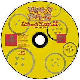 Artwork on the Disc for Dragon Ball Z: Ultimate Battle 22 on the Sony Playstation.