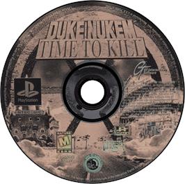 Artwork on the Disc for Duke Nukem: Time to Kill on the Sony Playstation.