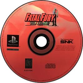 Artwork on the Disc for Fatal Fury: Wild Ambition on the Sony Playstation.