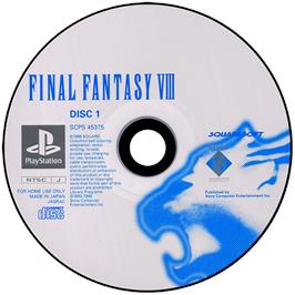 Artwork on the Disc for Final Fantasy VIII on the Sony Playstation.