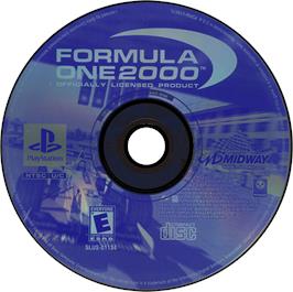 Artwork on the Disc for Formula One 2000 on the Sony Playstation.