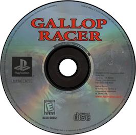 Artwork on the Disc for Gallop Racer on the Sony Playstation.