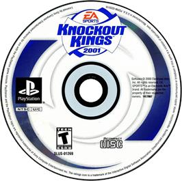 Artwork on the Disc for Knockout Kings 2001 on the Sony Playstation.