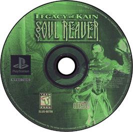 Artwork on the Disc for Legacy of Kain: Soul Reaver on the Sony Playstation.
