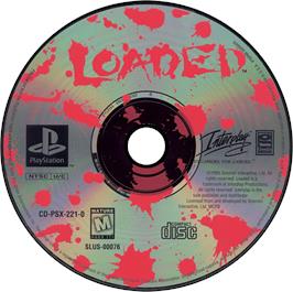 Artwork on the Disc for Loaded on the Sony Playstation.