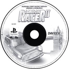 Artwork on the Disc for London Racer II on the Sony Playstation.