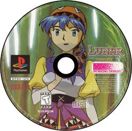 Artwork on the Disc for Lunar: Silver Star Story Complete on the Sony Playstation.