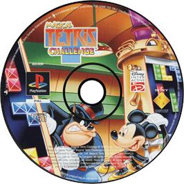 Artwork on the Disc for Magical Tetris Challenge on the Sony Playstation.