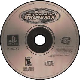 Artwork on the Disc for Mat Hoffman's Pro BMX on the Sony Playstation.