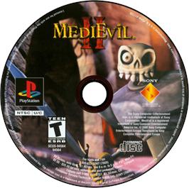 Artwork on the Disc for MediEvil II on the Sony Playstation.