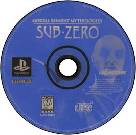 Artwork on the Disc for Mortal Kombat Mythologies: Sub-Zero on the Sony Playstation.