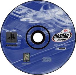 Artwork on the Disc for NASCAR 2000 on the Sony Playstation.