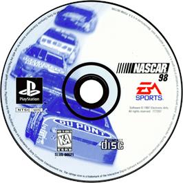 Artwork on the Disc for NASCAR 98 (Collector's Edition) on the Sony Playstation.