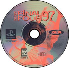 Artwork on the Disc for NCAA Basketball Final Four '97 on the Sony Playstation.