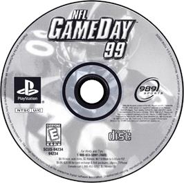 Artwork on the Disc for NFL GameDay '99 on the Sony Playstation.