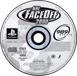 Artwork on the Disc for NHL FaceOff 2000 on the Sony Playstation.