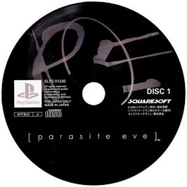 Artwork on the Disc for Parasite Eve on the Sony Playstation.